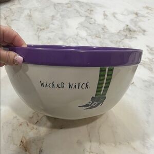 Raw Dunn:  Wicked Witch Purple and White Mixing Bowl